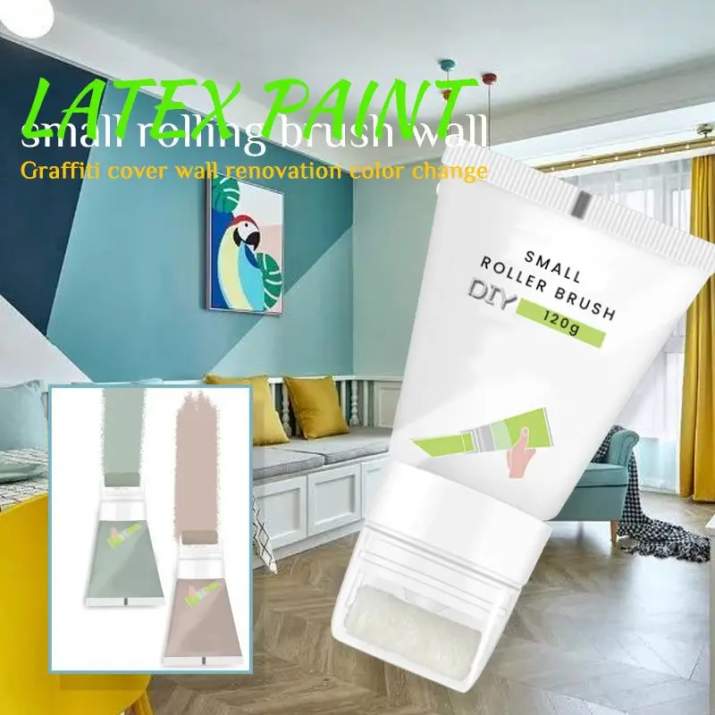 

Small Rolling Brush Wall Latex Paint Wall Mending Agent Wall Repair Cream With Scraper Paint Valid Mouldproof Quick-Drying Patch