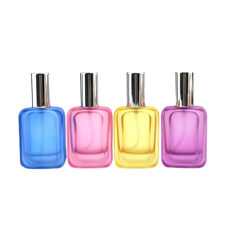 

30ml Portable Empty Thick Bottom Glass Perfume Spray Bottle New Colorful Cosmetic Packing Sample Refillable Vials 10pcs