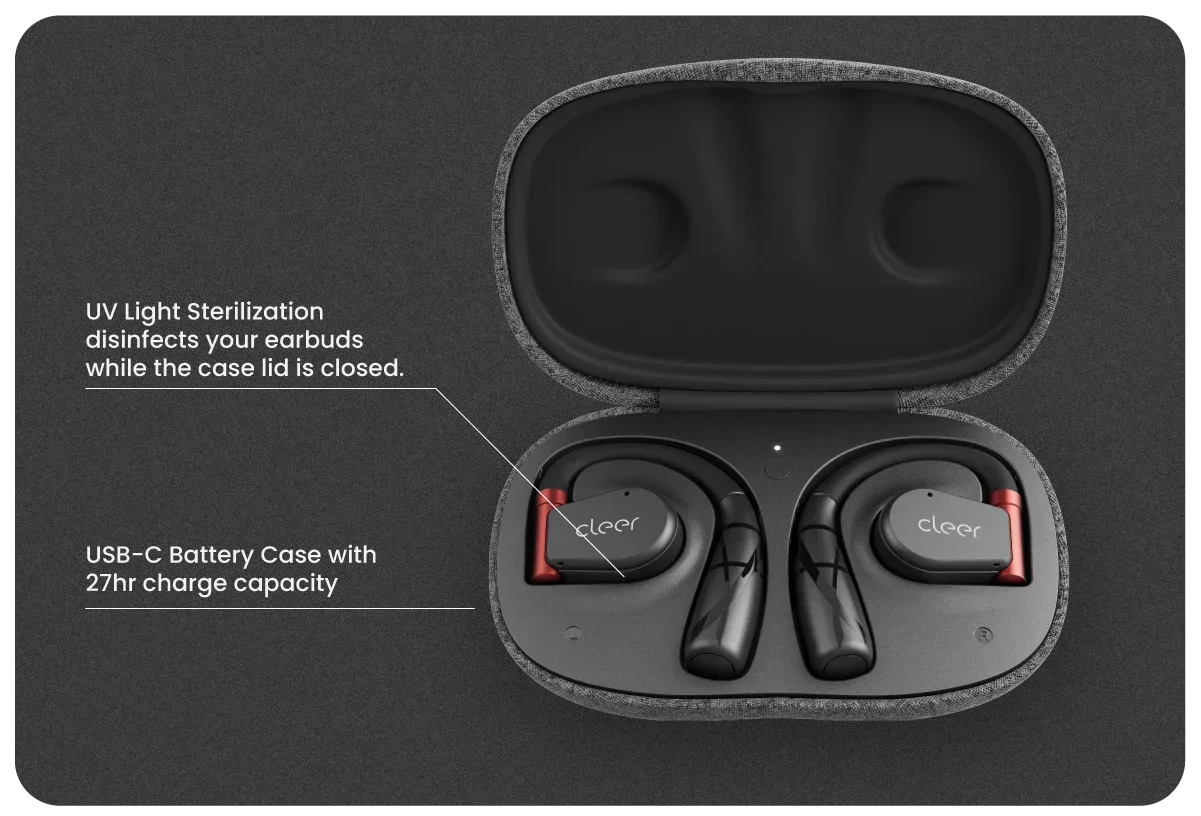 Cleer ARC II TWS с открытым ухом удобные наушники вращающимся ушным крючком для занятий