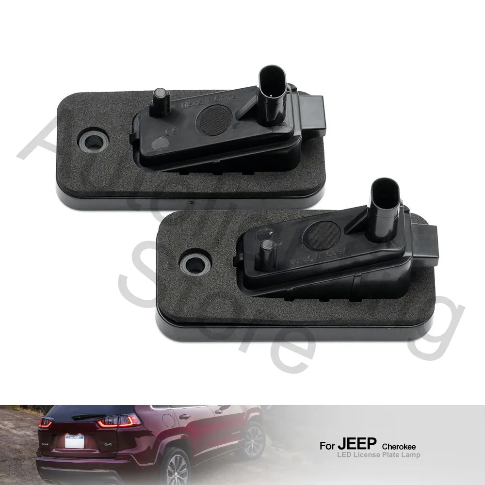 2 шт. Canbus фонарь для номерного знака Jeep Cherokee 2019 2020 2021 2022