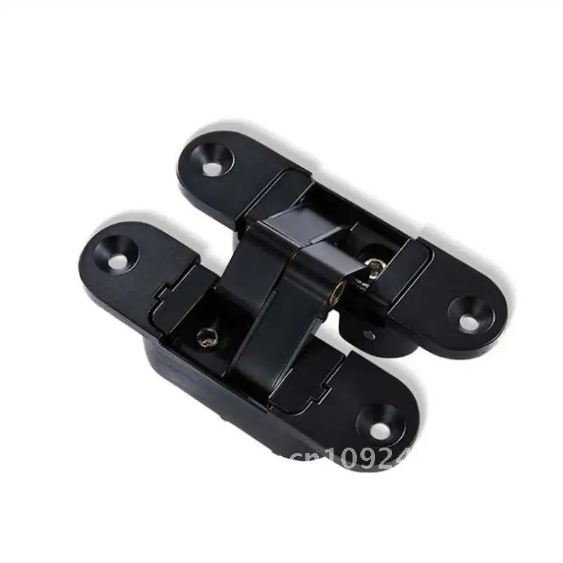 Трехмерные невидимые дверные петли и складные жалюзи. Крест внутри. Деревянные