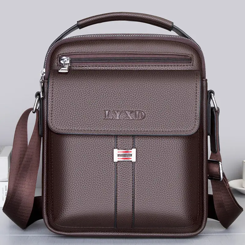 High quality genuine leather men's shoulder bag business men's crossbody bag large capacity computer handbag conference bag