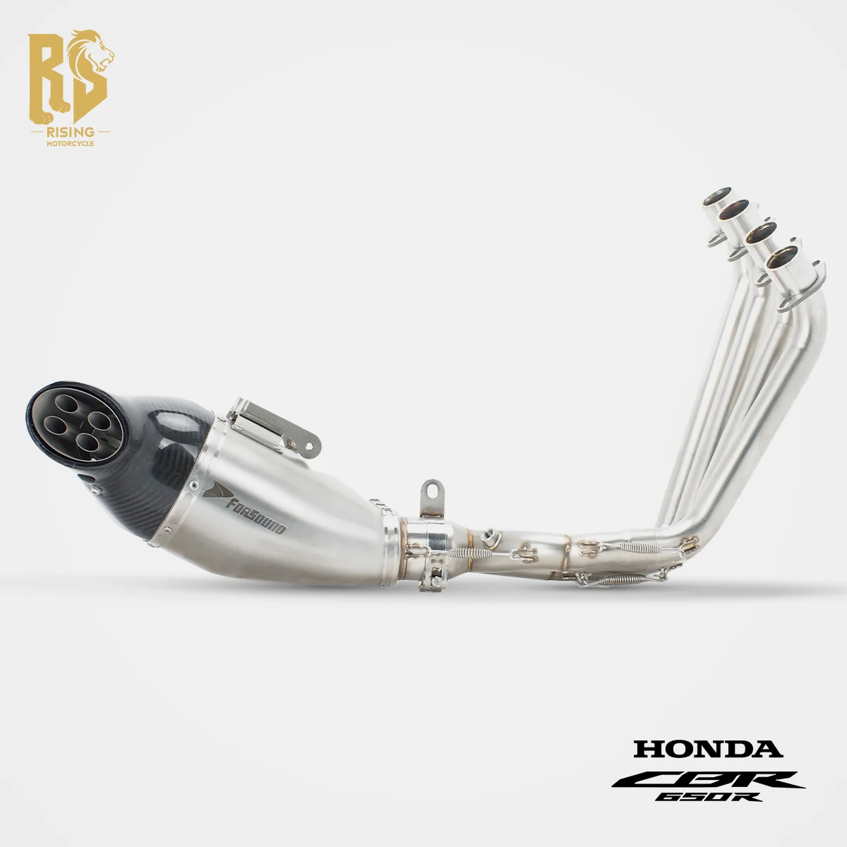 Для CBR650RF CB650R: полноразмерная выхлопная труба из углеродного волокна с нижним выходом, для езды по горным трассам и коммутинга, модификация 2014-2026 гг. (art.: 3920cb2a74296) - 3920cb2a74296