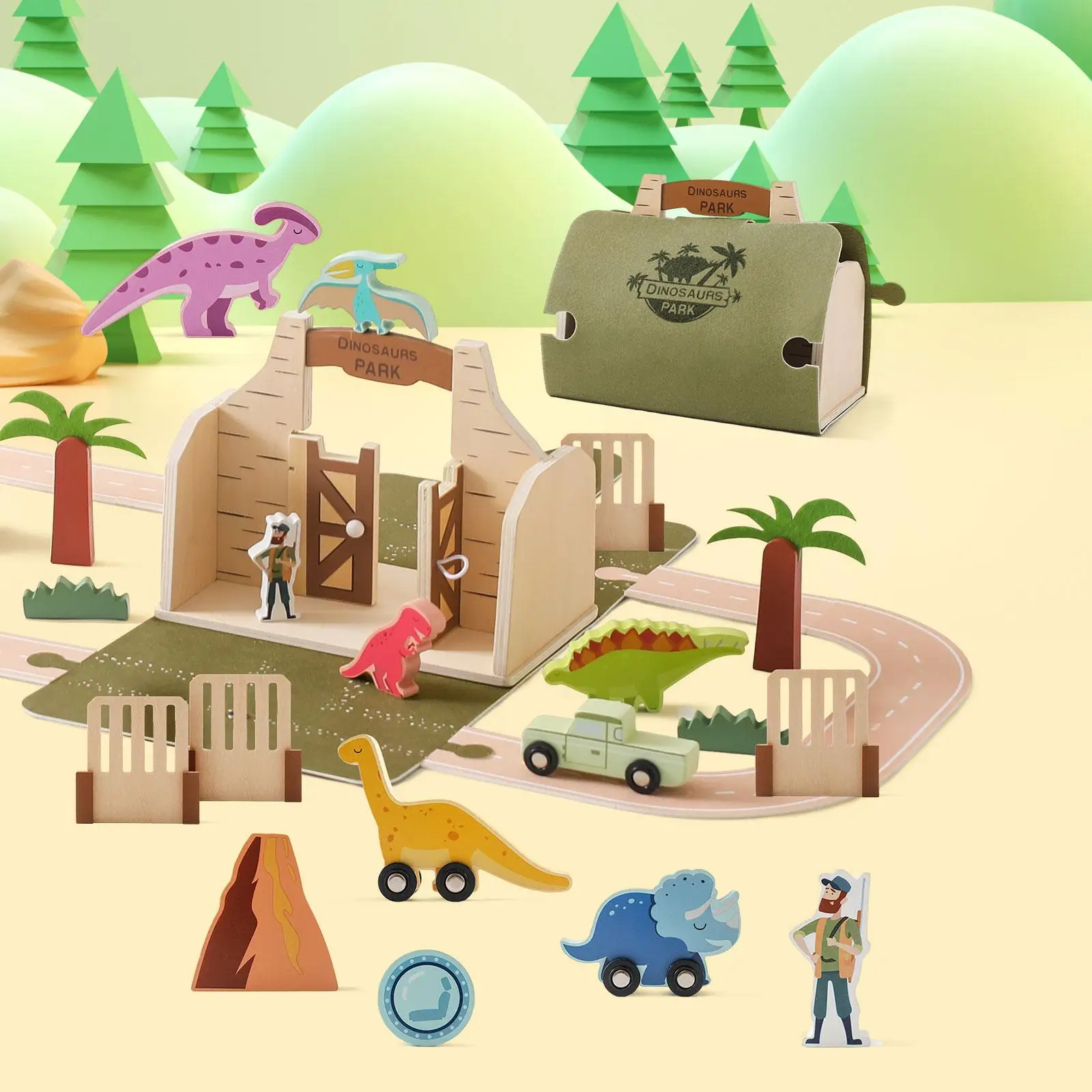 Деревянные игрушки с животными ролевой игровой набор обучающая игрушка