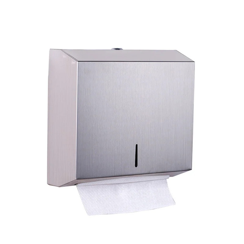 

Steel Stainless Box Wall Mounted Hand Towel Rack Metal Tissue Boxes Bathroom Paper Napkin Holder for Kitchen Handkerchief