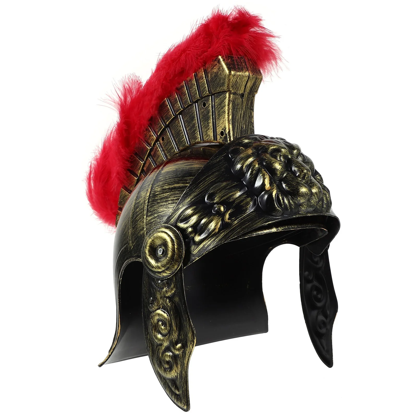 

Samurai Hat Men Warrior Soldier Costume Roman Cosplay Middle Ages Plastic
