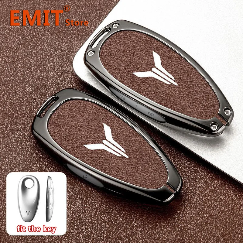 

Кожаный чехол для ключей из цинкового сплава, подходит для Voyah Free I-Land Dreamer 2021-2023, чехол для брелока, чехол для ключа, аксессуары для автомобиля