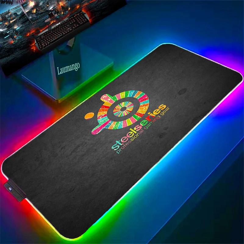 

Большой игровой коврик Steelseries, игровой коврик для клавиатуры RGB, офисный аксессуар, большой коврик для мыши Xxxl, коврик для компьютерной мыши ...