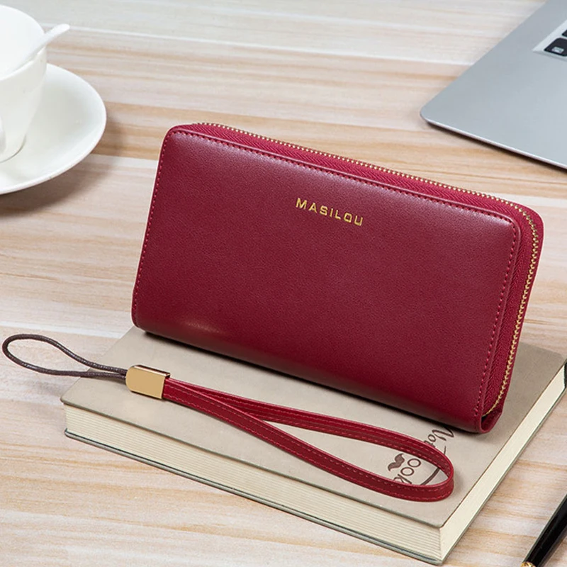 Cow Leather Card Wallet Luxury Zipper Business Credit Card Holder Custom Solid Passport Coin Fashion Women's Purse Bag 2023