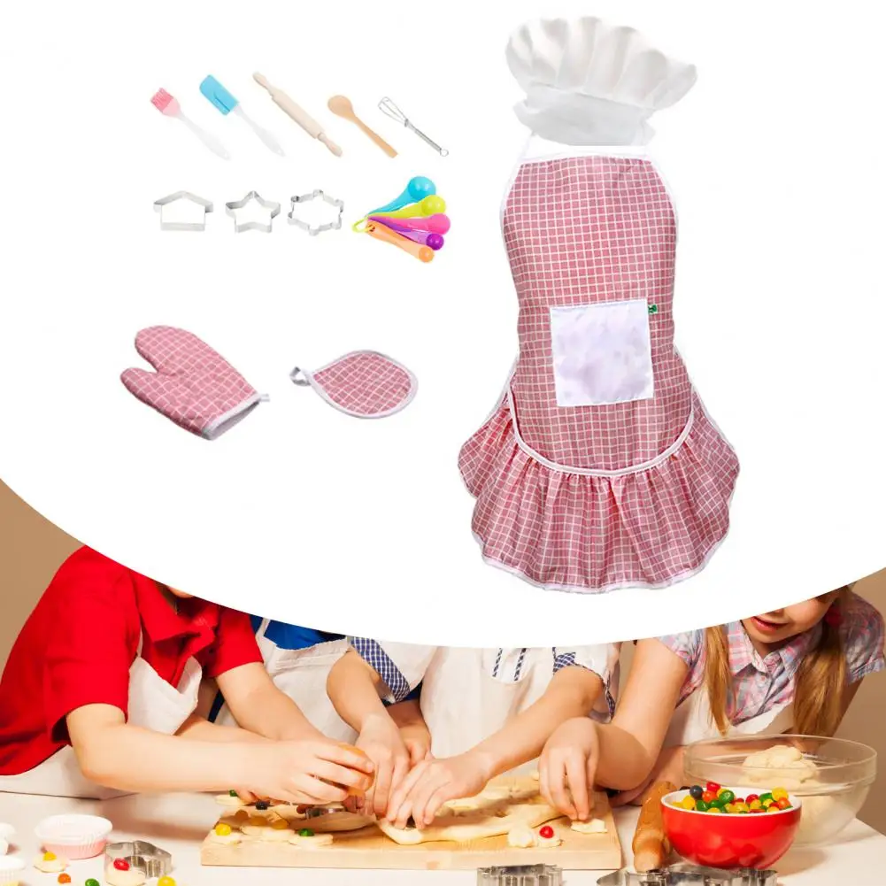 Cooking Toy Set Stimulate Imagination High Simulation Kitchen Dress Up Role Play Baking for Exercise Social Skills | Игрушки и хобби