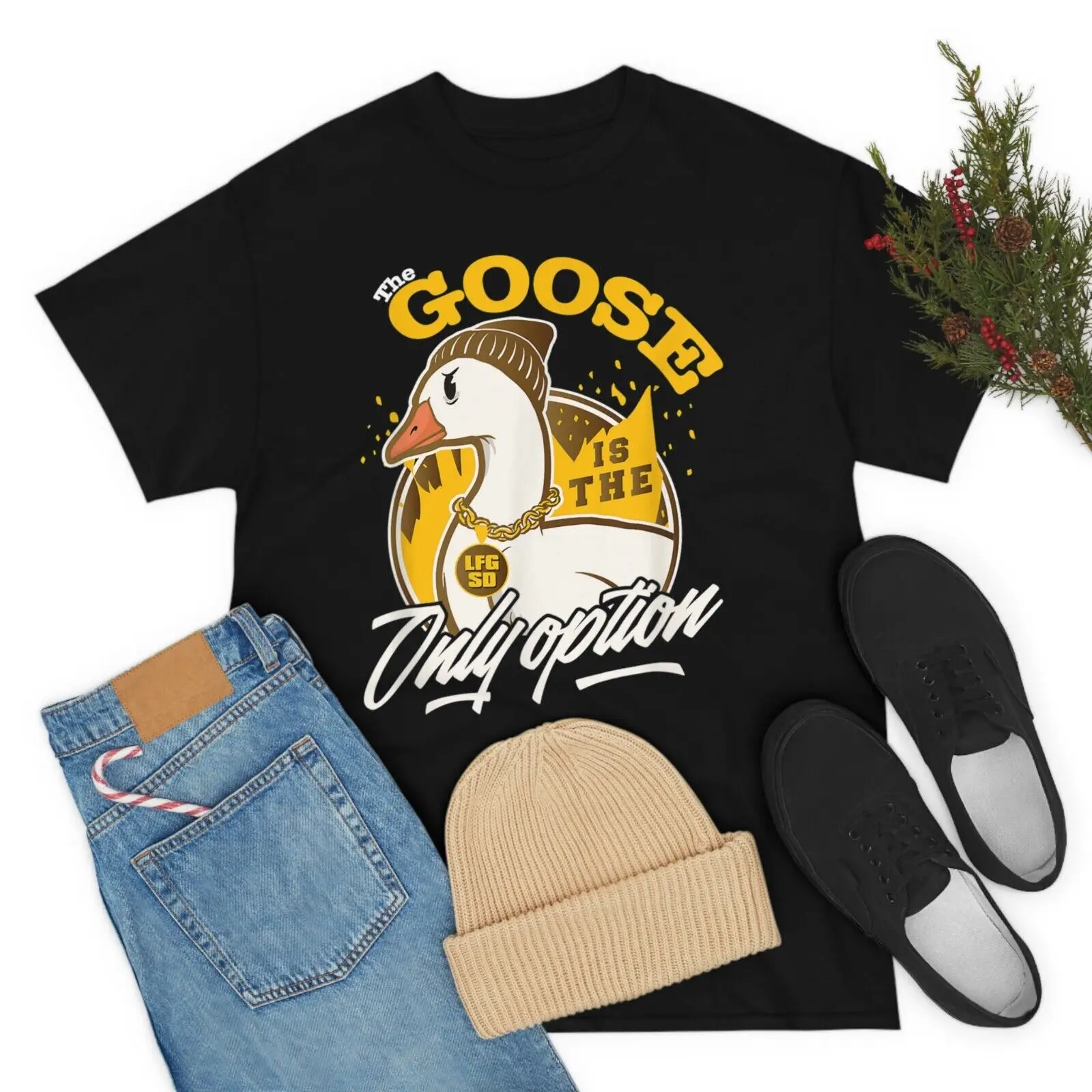 

LFGSD The goose is единственный вариант San хлопковая Футболка с круглым вырезом, мужские повседневные футболки с коротким рукавом, топы, уличная оде...