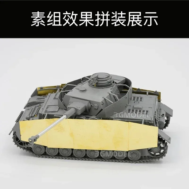 Комплект модели танка в сборе с границей BT-050 Pz. КППВ. IV Ауф. H поздний масштаб 1/335