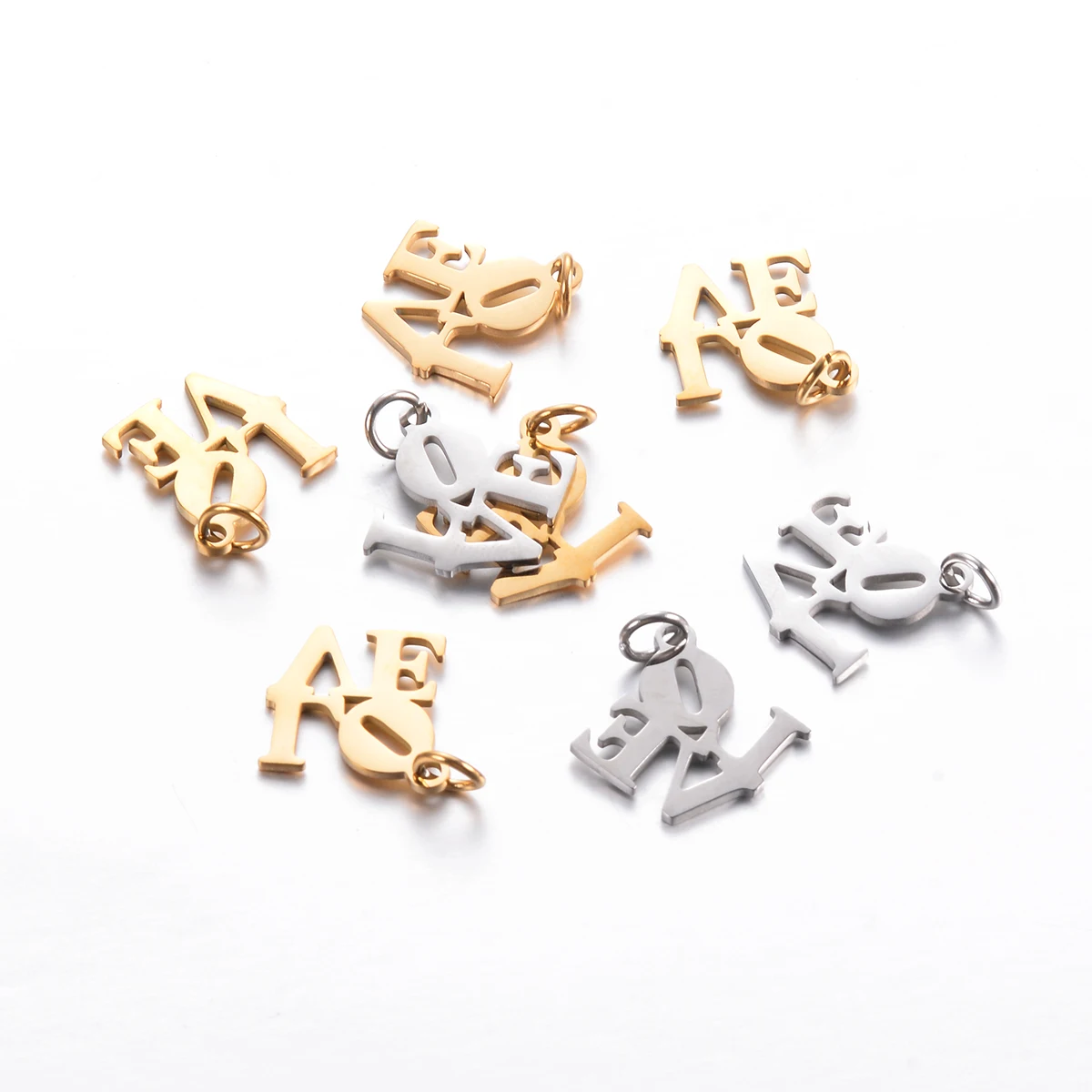 10 шт. подвески для браслета из нержавеющей стали