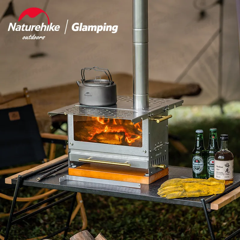

Naturehike Camp Съемная дровяная плита портативное Отопление сохраняет тепло Настольная плита может варить воду 430 нержавеющая сталь