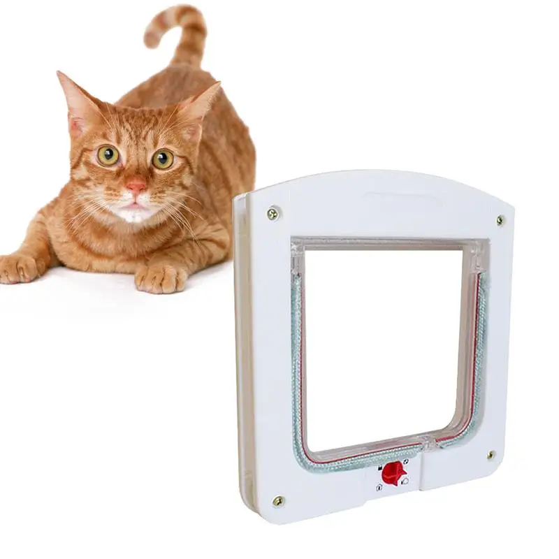 

Smart Pet Door ABS Plastic Dog Cat Flap Door Controllable Switch Direction Doors Small Cat Door Controlled By Free Access Switch