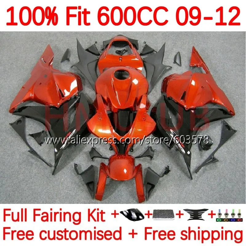 

Injection For HONDA CBR 600 CBR600 RR CC 600RR F5 CBR600RR 2009 2010 2011 2012 600CC 09 10 11 12 Fairing 146No.20 orange black