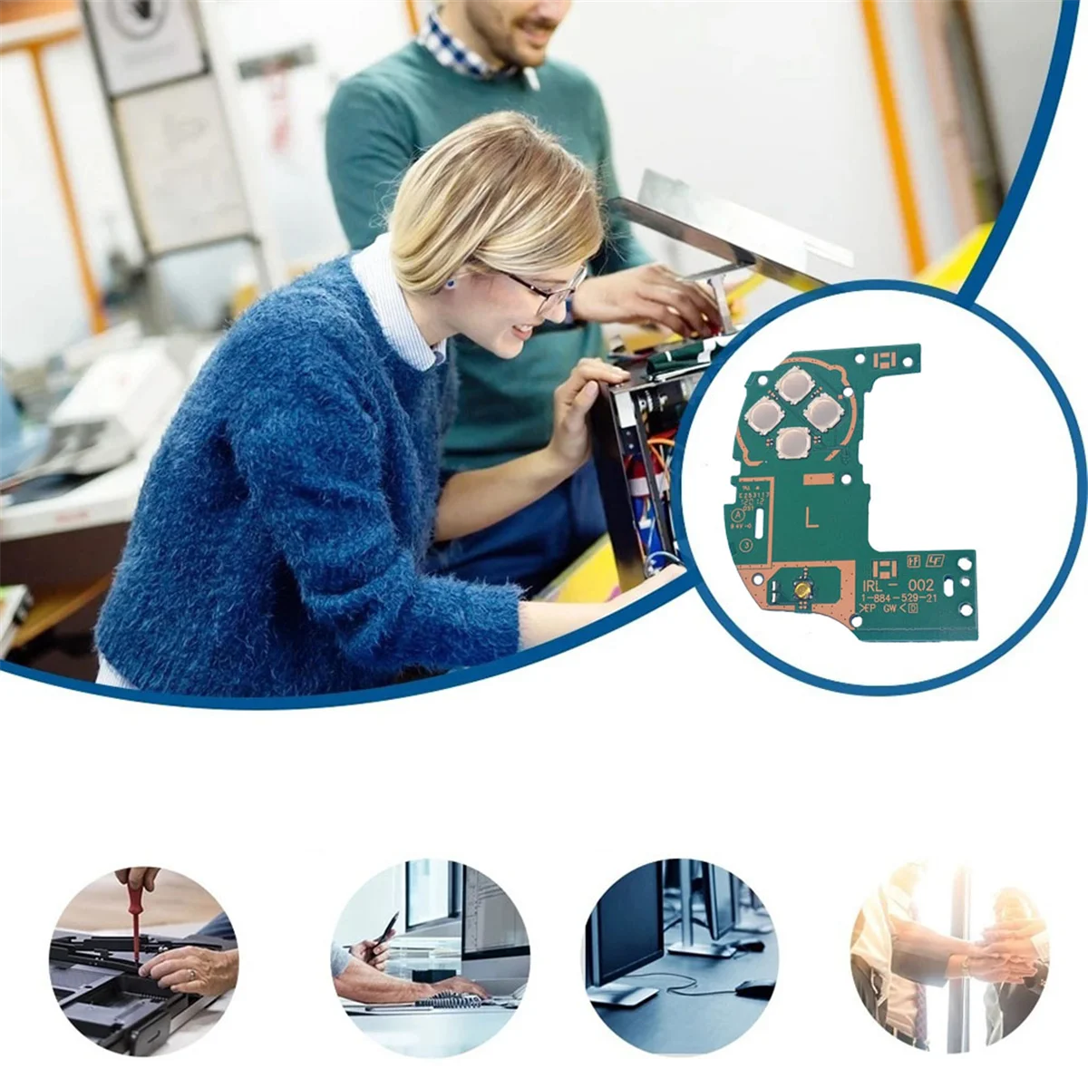 Для PS Vita 1000 PSV1000 левый и правый модуль печатной платы 3G WiFi LR L R кнопка переключения