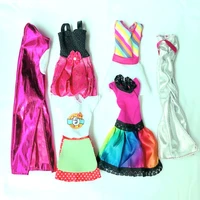 kids toy fashion doll clothes 6 stylelot mini doll accessories outfit dress for barbie diy dressing christmas gifts present