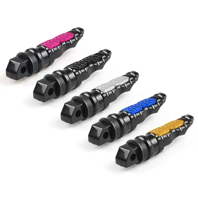 

8MM Hole Universal 2pcs Motorcycle Rear Passenger Foot Pegs Pedals Motorbike Footrest For For Honda MSX125 Modification Aluminum