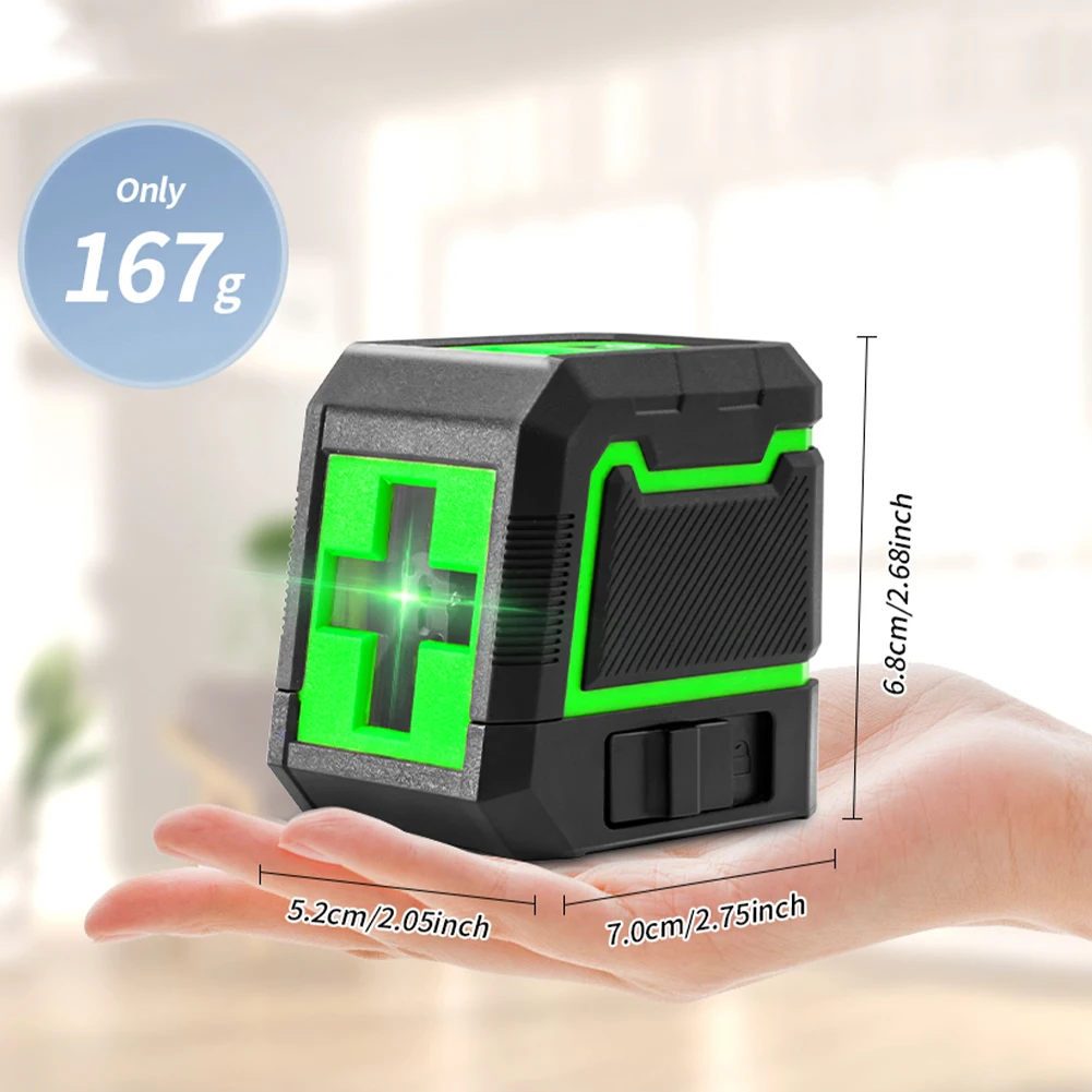 

2 Lines Laser Level Self Levelling Green Beams Laser 2023 NEW Horizontal & Vertical Cross-line Laser Level Leveling Tool