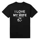 Хлопковая футболка с надписью I Love My Wife Let Me Carp Fishing муж, смешная футболка с рисунком в стиле Харадзюку, хип-хоп, уличная одежда