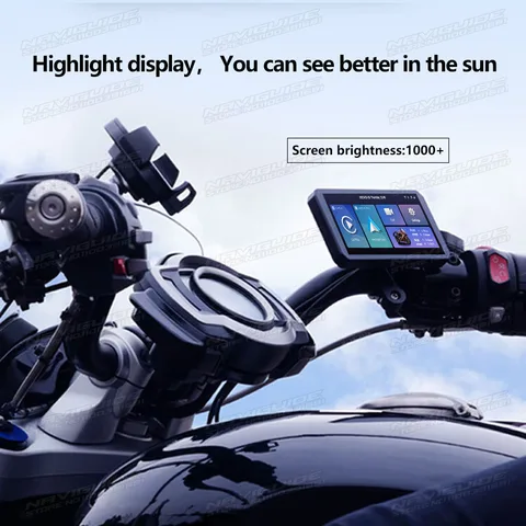 NAVIGUIDE L300 6,3 ''Linux carplay беспроводной мотоцикл CarPlay и Android Авто Портативный мото ЖК-дисплей IPX7 WiFi 1560*720 BT 5,0