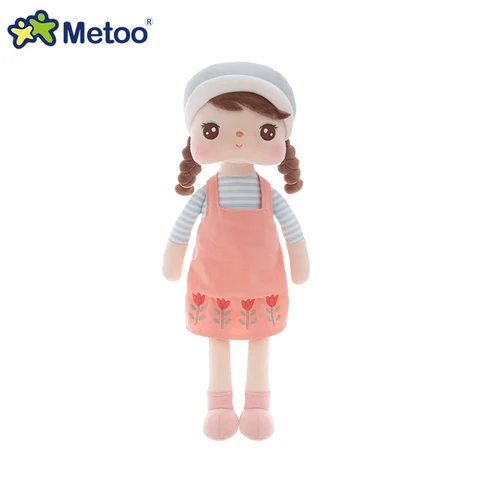 Metoo кукла Анджела с косами и Моранди стиль набивные Мягкие плюшевые игрушки для девочек успокаивающие детский подарок на день рождения Рождество