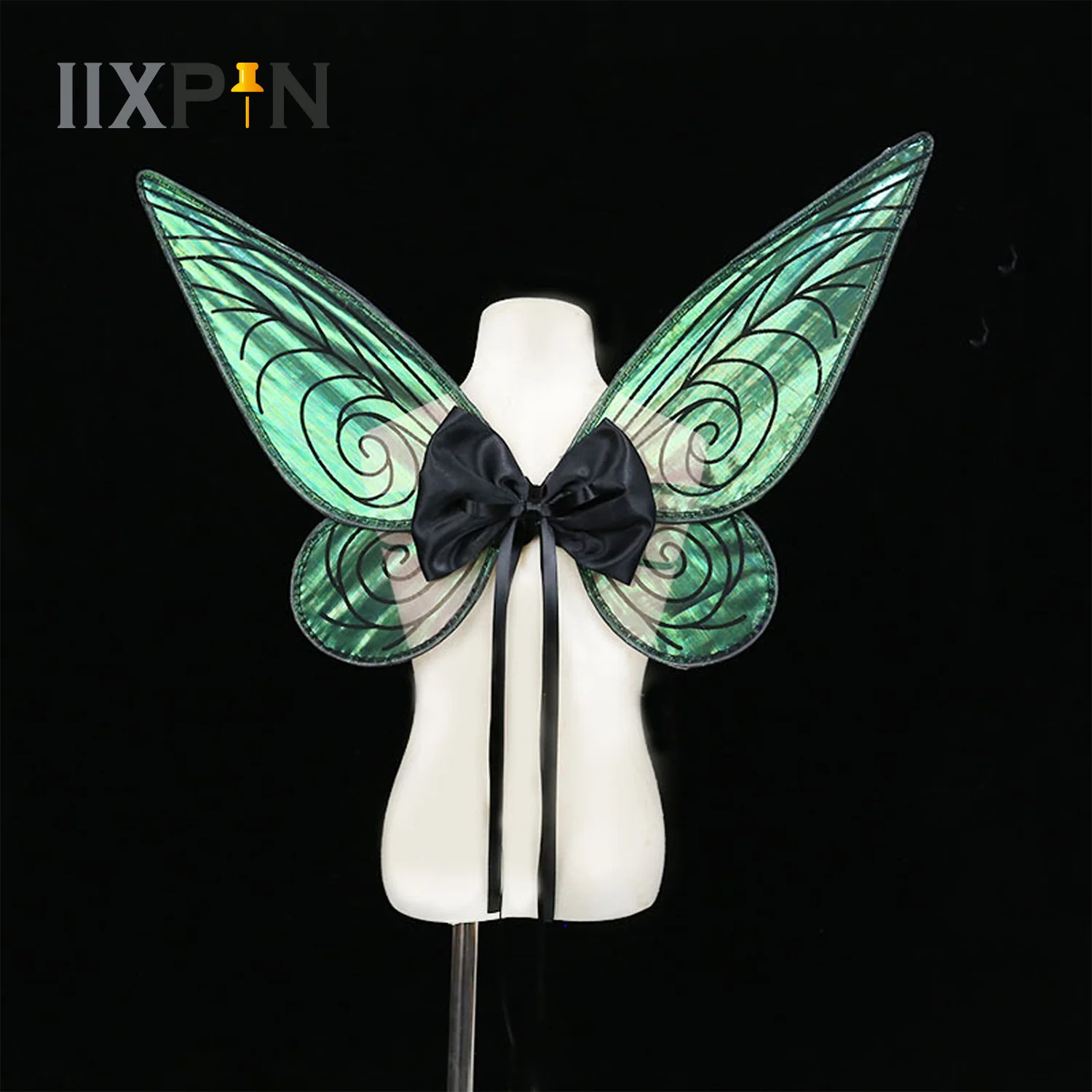Adult Kids Sparkling Fairy Wings Halloween Costume Elf Fancy Dress Angel Wings Colorful Butterfly Girls Fairy Wings for Cosplay