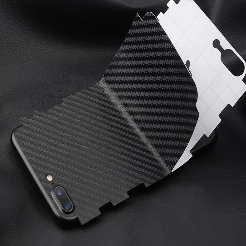 

5PS Black 3D Carbon Fiber Back Film For iPhone XS MAX XR Anti-fingerprint Full Cover Back Film for iPhone 11 Pro 8 7 plus Screen