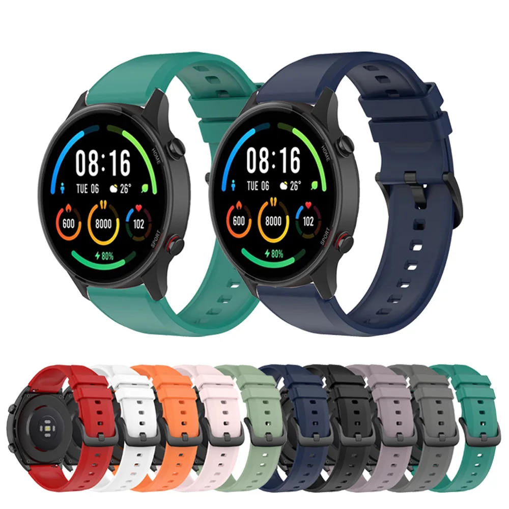 

For Xiaomi Watch Color Strap Silicone Fashion Sport Smart Watch Bracelet 22mm Band For Xiaomi Watch Color 2/Realme Watch 2 Belt