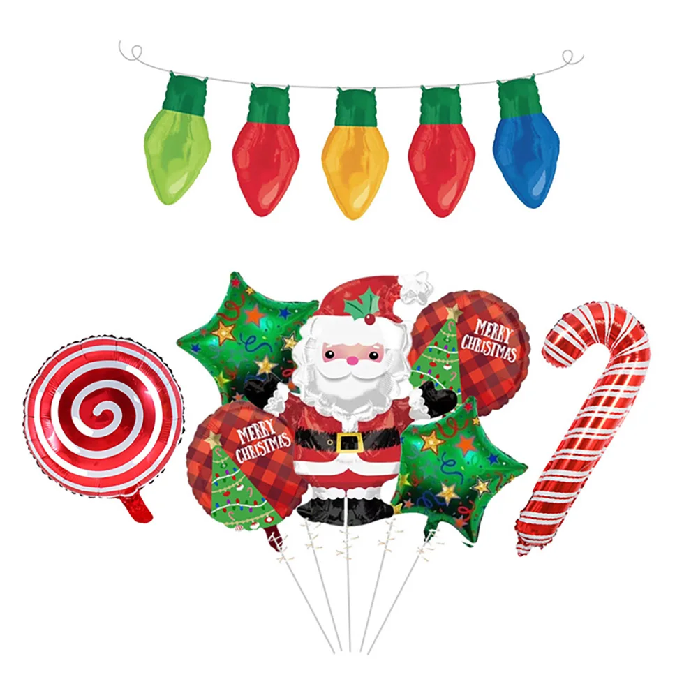 

UBU Party Ballons Merry Christmas Festival Balloons Decorations Christmas Gifts Air Balloons Santa Claus Foil Balloons Supplies