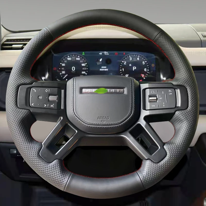 Кожаные аксессуары DIY с ручной строчкой для Land Rover Defender интерьера автомобиля |