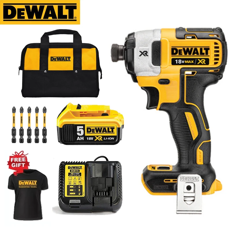 Dewalt беспроводная ударная отвертка DCF887 18 в электрическая дрель с литий-ионным