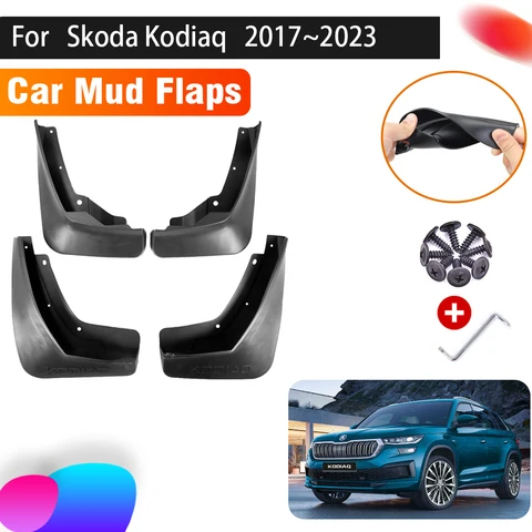 4 шт. автомобильные брызговики для Skoda Kodiaq аксессуары 2023 ~ 2017 авто брызговик переднее заднее брызговик автомобильные аксессуары