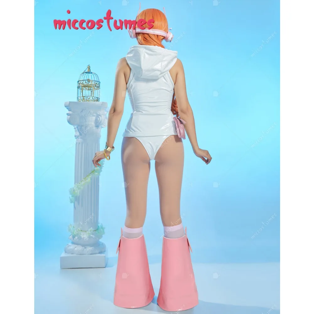 Женский костюм для косплея Аниме HAIKYUU белый жилет с капюшоном и трусики ремешком