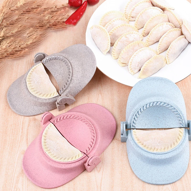 

1 шт. пластиковая искусственная китайская еда Jiaozi, пресс для теста, пельменей, Пирогов, Равиоли, ручная форма, кухонные инструменты