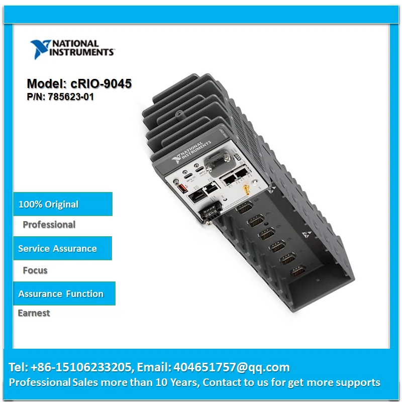 

NI cRIO-9045 8-Slot Embedded CompactRIO Controller (TSN Supported) 785623-01