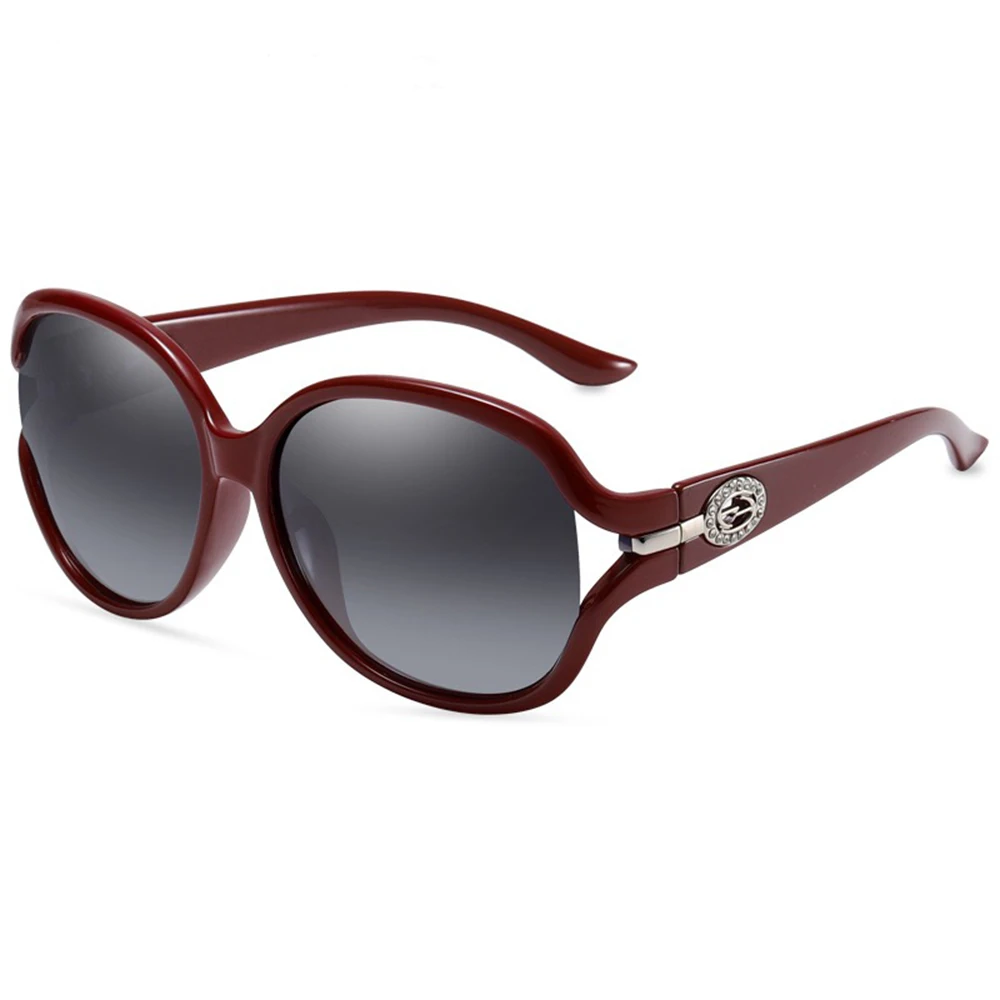 Большие поляризационные солнцезащитные очки для женщин модные винтажные