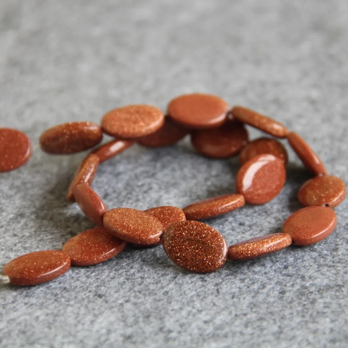 Незакрепленные бусины из Овального песка 13 х18 мм полуготовые 15 дюймов аксессуары