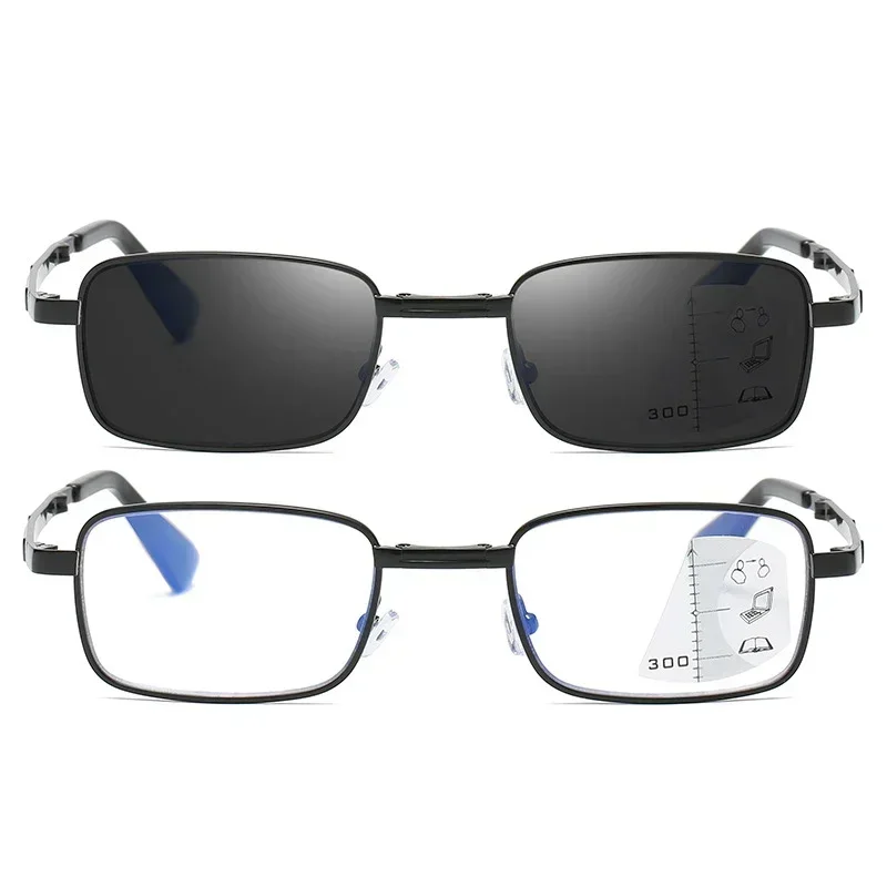 Складные бифокальные очки для чтения уличные солнцезащитные дальнозоркости