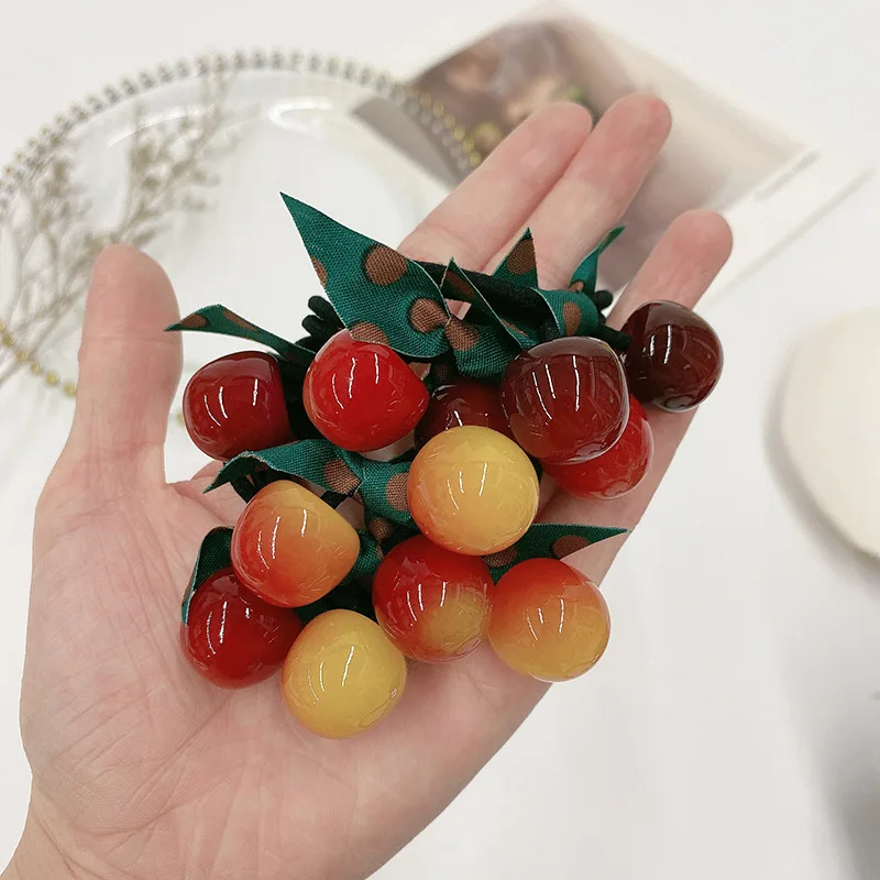 

Cute For Hair Ties Cherry Tie Your Hair Accessories Bands Girls Band Loop New Headwear Apparel