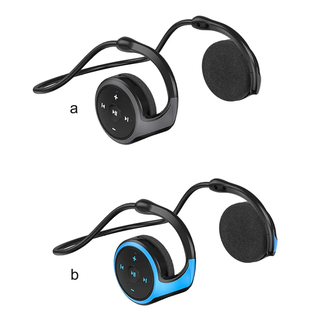 

Беспроводные стереонаушники с поддержкой Bluetooth, наушники с поддержкой TF-карты, портативные наушники для фитнеса и игр, синий цвет