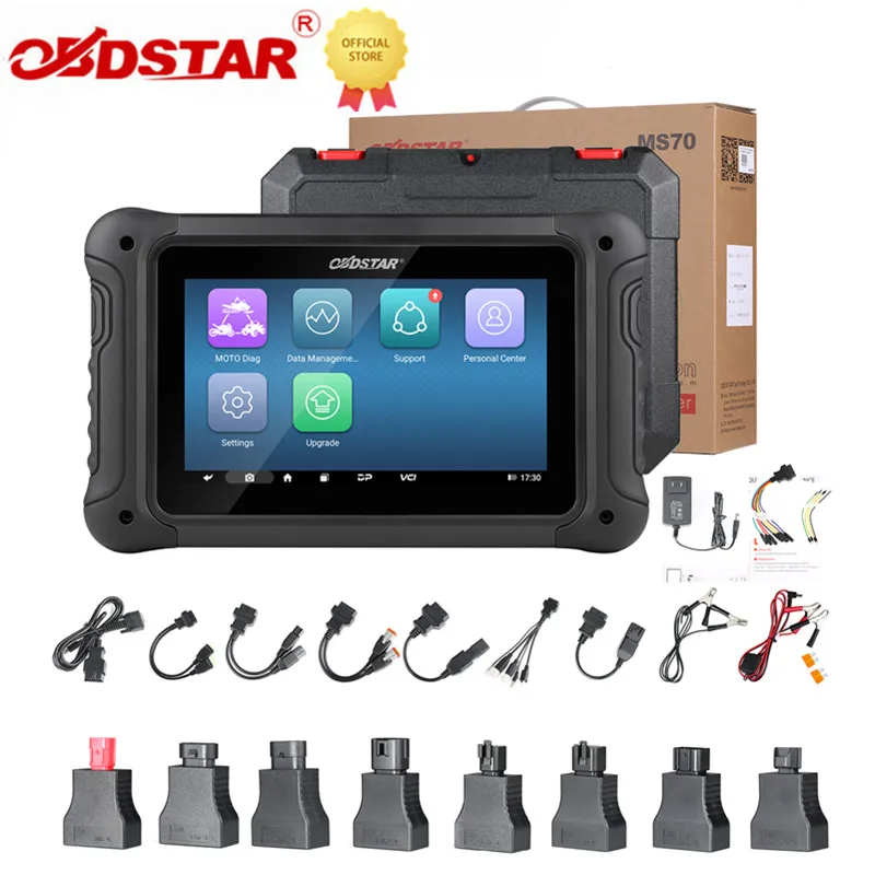 

OBDSTAR MS70 7 Inch Scanner Intelligent Scanner Motorcycle Diagnostic Tool