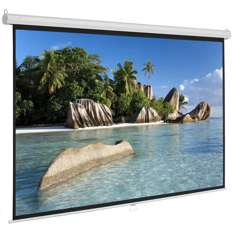 

Экран для проектора, утолщенный складной портативный материал из белой ткани для домашнего кинотеатра 1080P 4K 2K