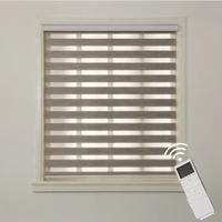 Automatic Motorized Electric Office Blackout Roller Zebra Blinds for Window