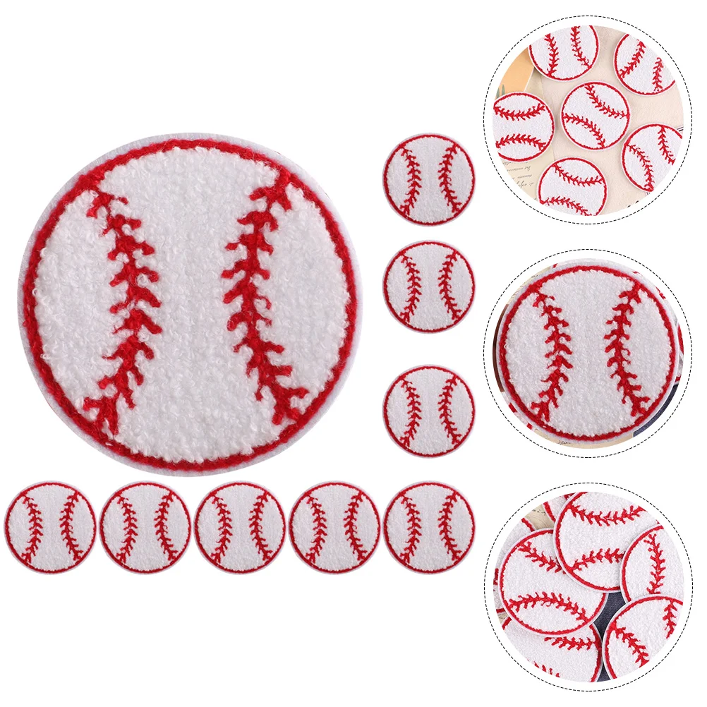 

Patches Baseball Embroidered Badges Hat Applique Chenille Party Appliques Jeans Cloth Pacthes Iron Softball Repair Sew Patch