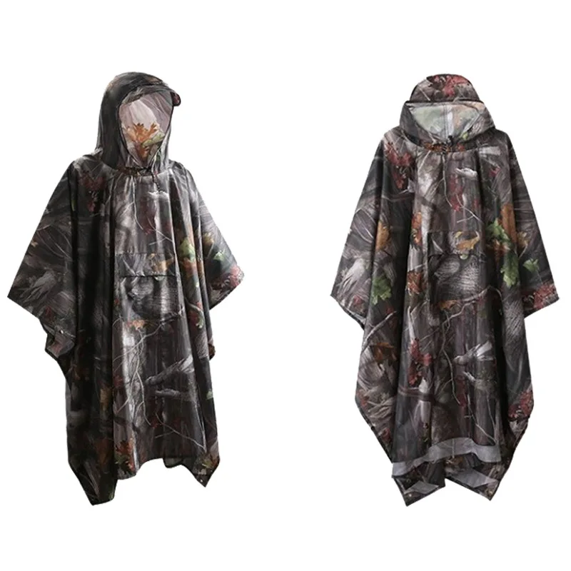 

Fabric Waterproof Cape Men's Raincoat Poncho Hiking Outdoor Taff Multifunctional Raincoat 3-in-1 Women's Rain Polyester