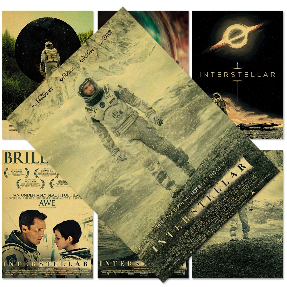 Постер из крафт-бумаги в классическом фильме домашний декор для спальни гостиной