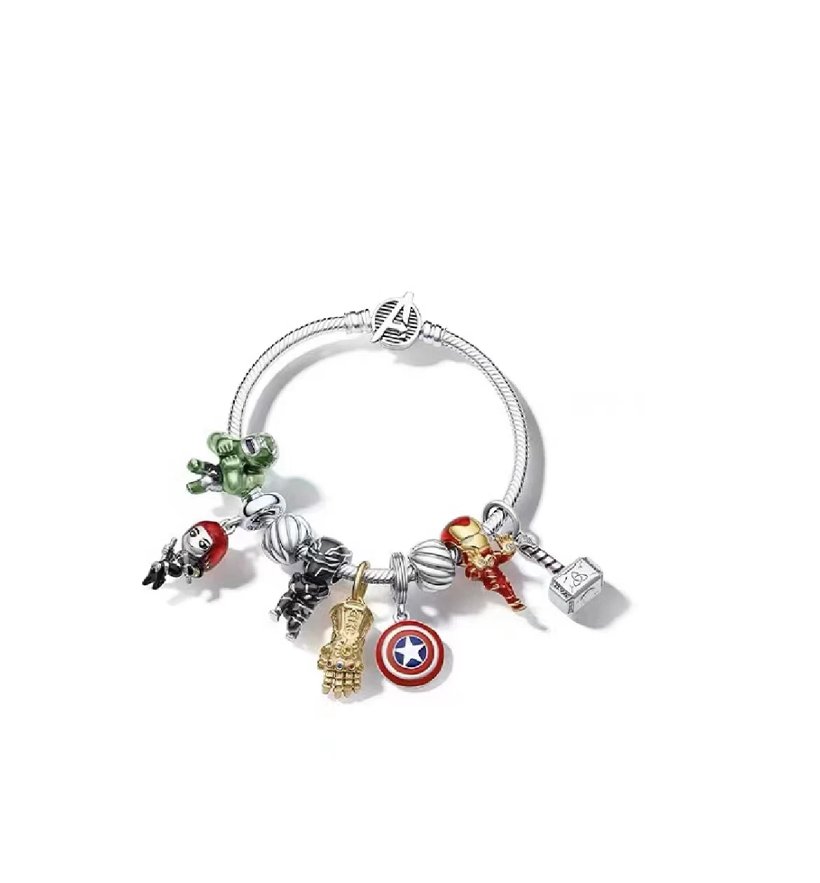 

Подвесной браслет из серебра 925 пробы «мстители»