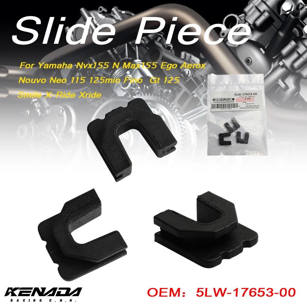 

1-3pcs Pulley Slide Piece U Clip For Yamaha Nvx155 N Max155 Ego Aerox Nouvo Neo 115 125mio Fino Gt 125 Smile X-Ride Xride